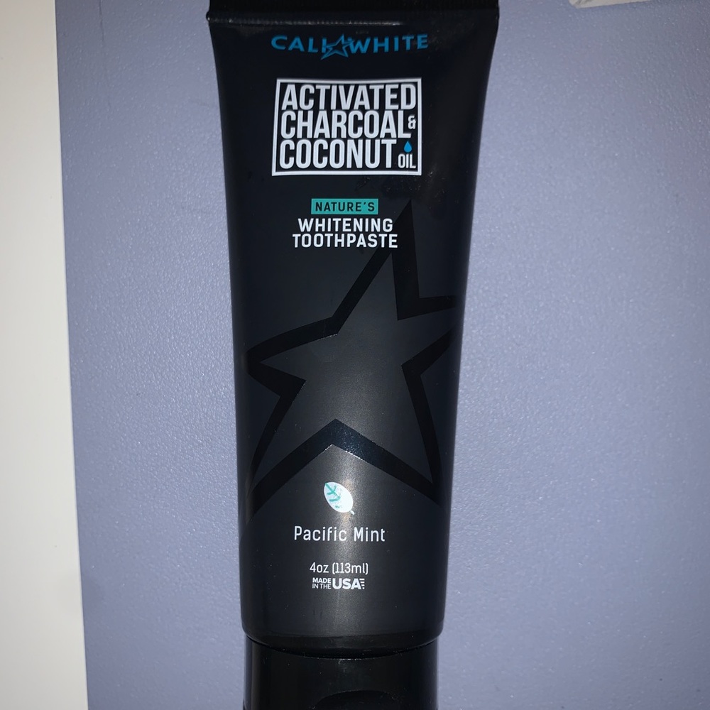 Charcoal whitening toothpaste